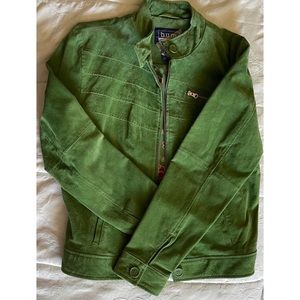 Green motorcycle jacket